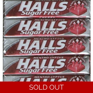 Halls Cherry Sugar Free / Diabetic Mentho-Lypthus Sweet Packets